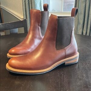 Brown Leather Women’s Nisolo Chelsea Boots Brand New